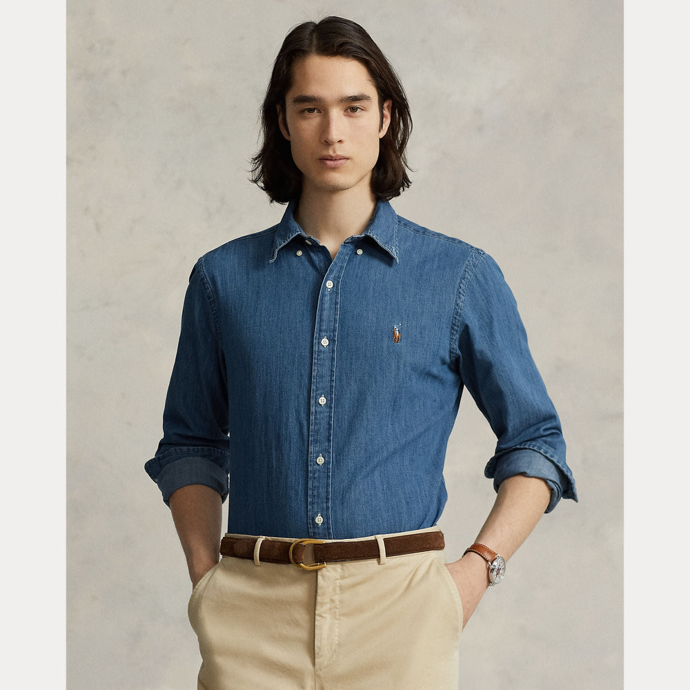 CUSTOM FIT DENIM SHIRT – Accessorio premium elegante
