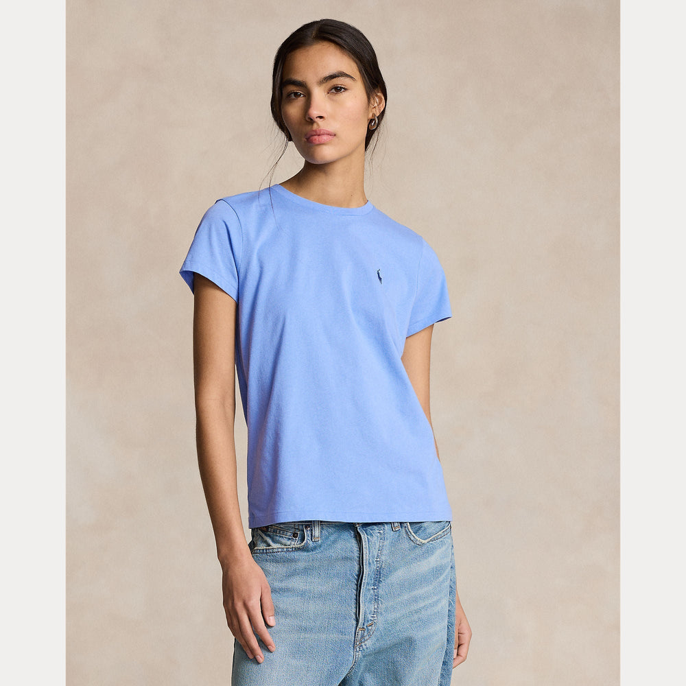 COTTON JERSEY CREWNECK TEE – Accessorio premium elegante