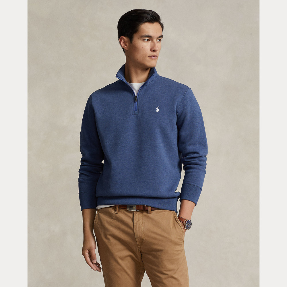 DOUBLE-KNIT QUARTER-ZIP PULLOVER – Accessorio premium elegante