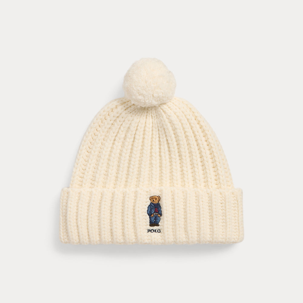POLO BEAR RIB POM-POM BEANIE HAT – Accessorio premium elegante