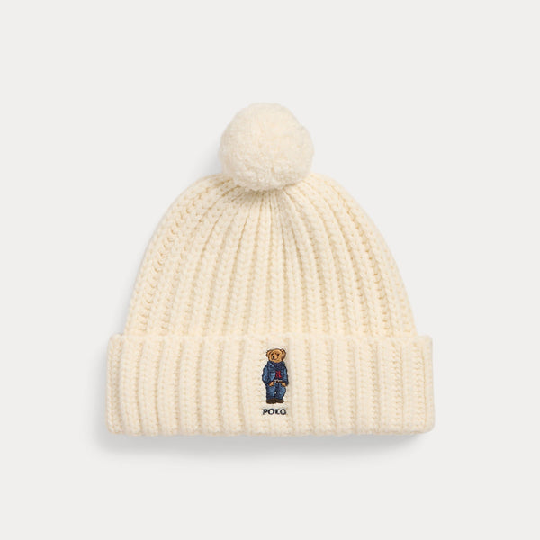 POLO BEAR RIB POM-POM BEANIE HAT – Accessorio premium elegante